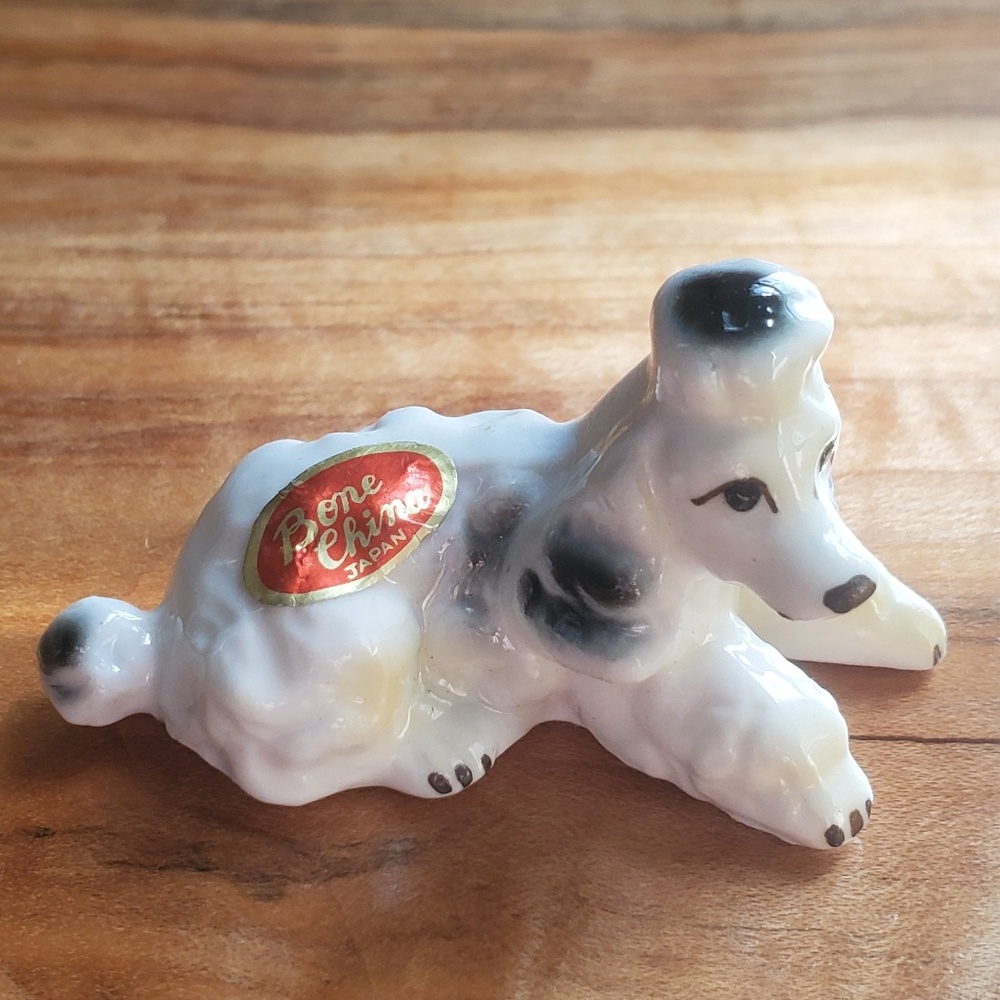 VINTAGE POODLE BONE CHINA COLLECTABLE